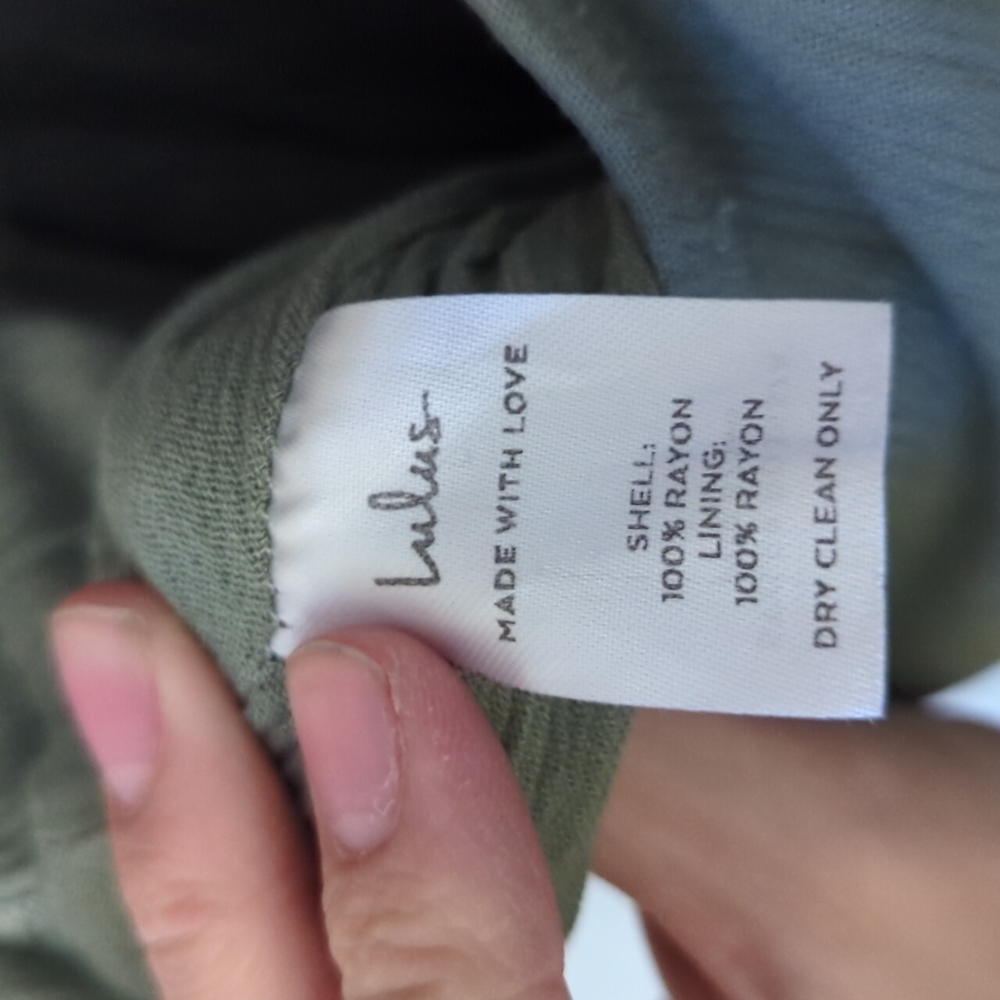 Lulus Light Sage Green Full Length Occasion Event Evening Wrap Maxi Dress SZ L - Picture 9 of 9